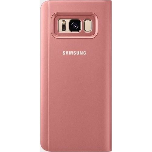 Galaxy S8 ile Uyumlu Clear View Cover Kılıf Pembe EF-ZG950CPEGWW