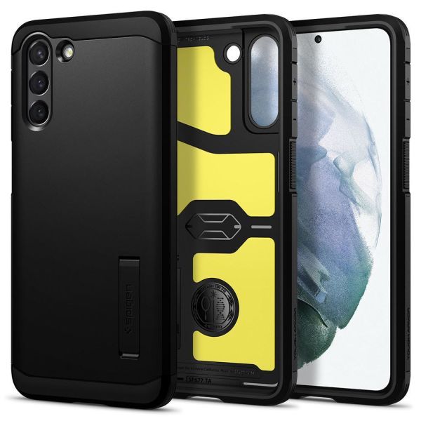 Spigen Galaxy S21 Plus ile Uyumlu Kılıf Tough Armor Black