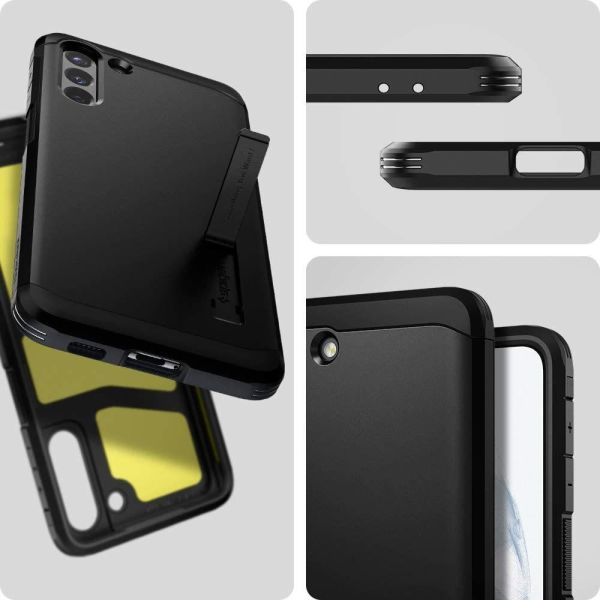 Spigen Galaxy S21 Plus ile Uyumlu Kılıf Tough Armor Black