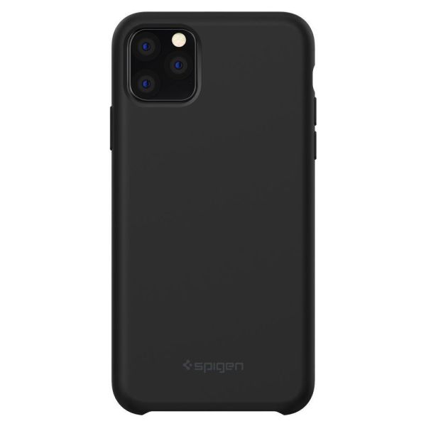 Spigen iPhone 11 Pro Max ile Uyumlu Kılıf Silikon Fit Black