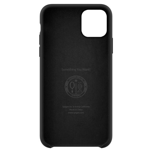 Spigen iPhone 11 Pro Max ile Uyumlu Kılıf Silikon Fit Black