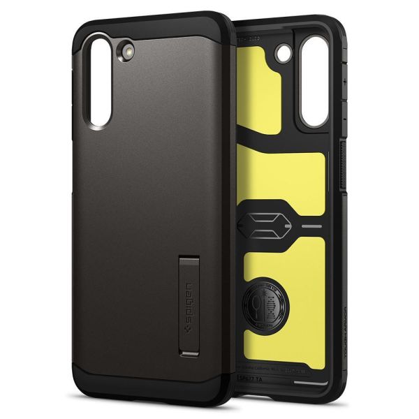 Spigen Galaxy S21 Plus ile Uyumlu Kılıf Tough Armor Gunmetal