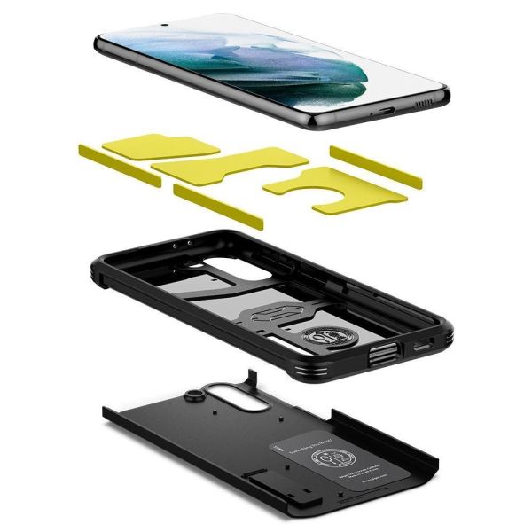 Spigen Galaxy S21 Plus ile Uyumlu Kılıf Tough Armor Gunmetal