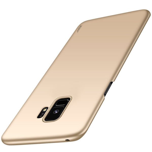 Buff Galaxy S9 Plus ile Uyumlu Slim Fit Kılıf Gold