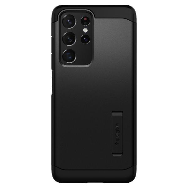 Spigen Galaxy S21 Ultra ile Uyumlu Kılıf Tough Armor Gunmetal