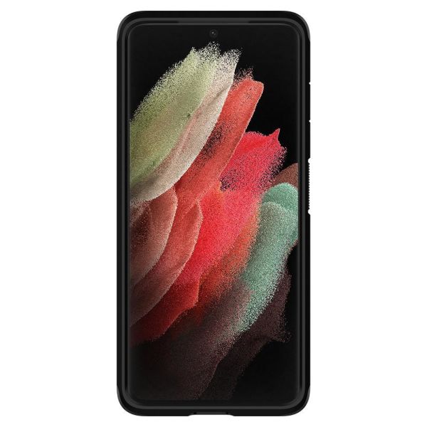 Spigen Galaxy S21 Ultra ile Uyumlu Kılıf Tough Armor Gunmetal