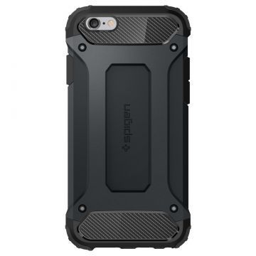 Spigen iPhone 6/6s ile Uyumlu Kılıf Tough Armor Tech Metal Slate
