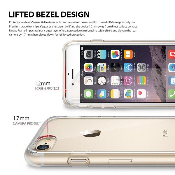 Ringke Fusion iPhone 7/8 ile Uyumlu KIlıf Ink Black TPU Bumper Extra Darbe Emici