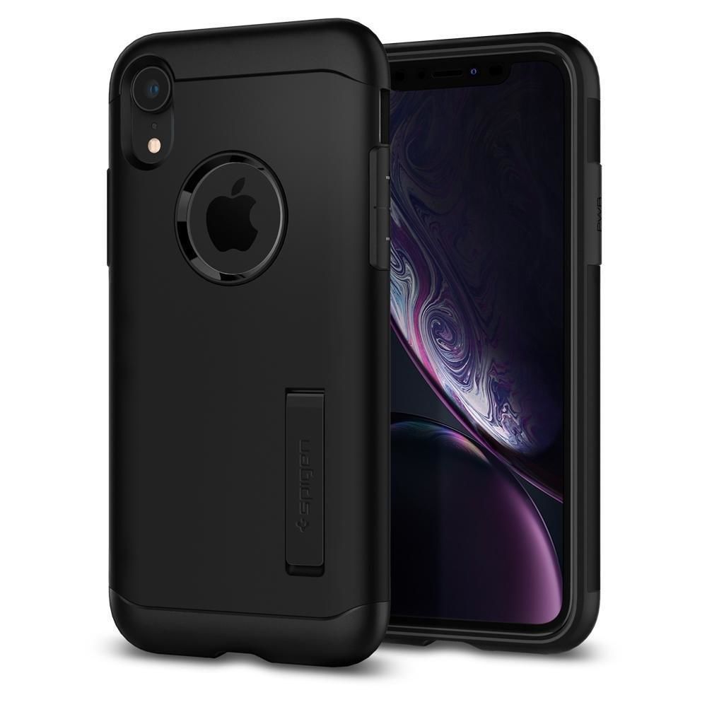 Spigen iPhone XR ile Uyumlu Kılıf Slim Armor Black