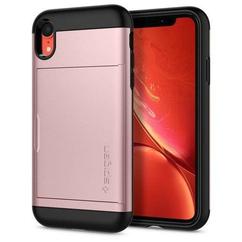 Spigen iPhone XR ile Uyumlu Kılıf Slim Armor CS Rose Gold