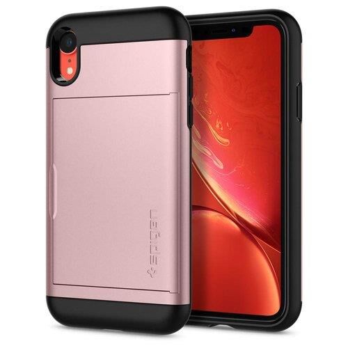 Spigen iPhone XR ile Uyumlu Kılıf Slim Armor CS Rose Gold