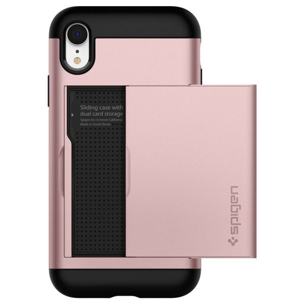 Spigen iPhone XR ile Uyumlu Kılıf Slim Armor CS Rose Gold