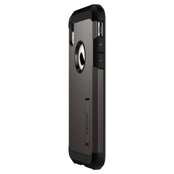 Spigen iPhone XR ile Uyumlu Kılıf Tough Armor Gunmetal