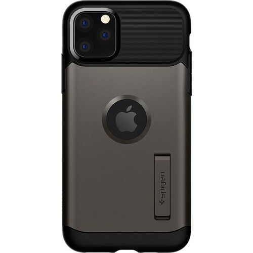 Spigen iPhone 11 Pro ile Uyumlu Kılıf Slim Armor Gunmetal