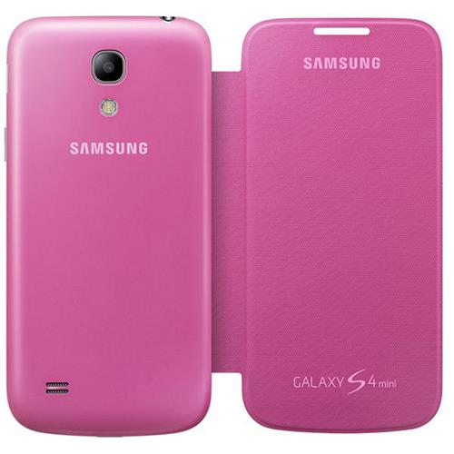Galaxy S4 Mini i9190 ile Uyumlu Flip Cover Kılıf Pembe EF-FI919BPEGWW Out