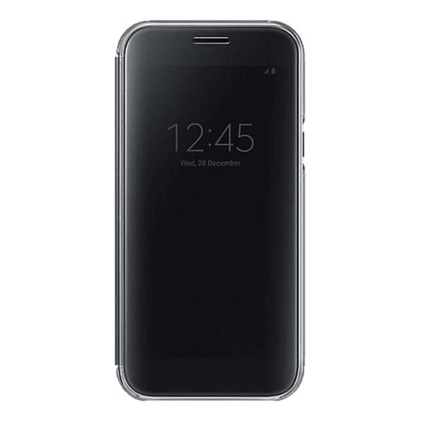 Galaxy A5(2017) ile Uyumlu Clear View Kılıf Siyah EF-ZA520CBEGWW(Out)