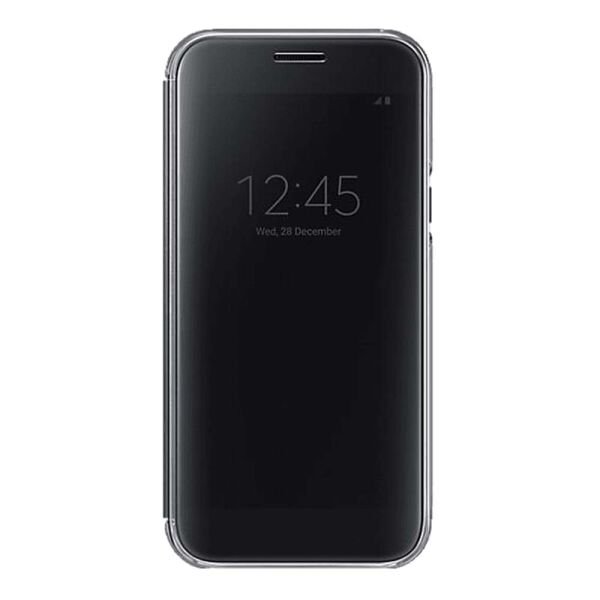 Galaxy A5(2017) ile Uyumlu Clear View Kılıf Siyah EF-ZA520CBEGWW(Out)