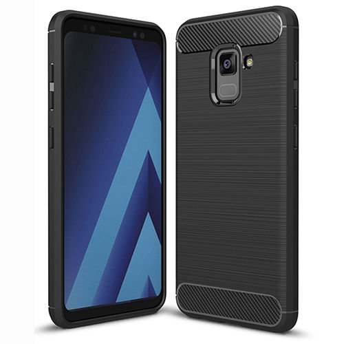 Galaxy A8 2018 ile Uyumlu Room Silikon Kılıf Siyah