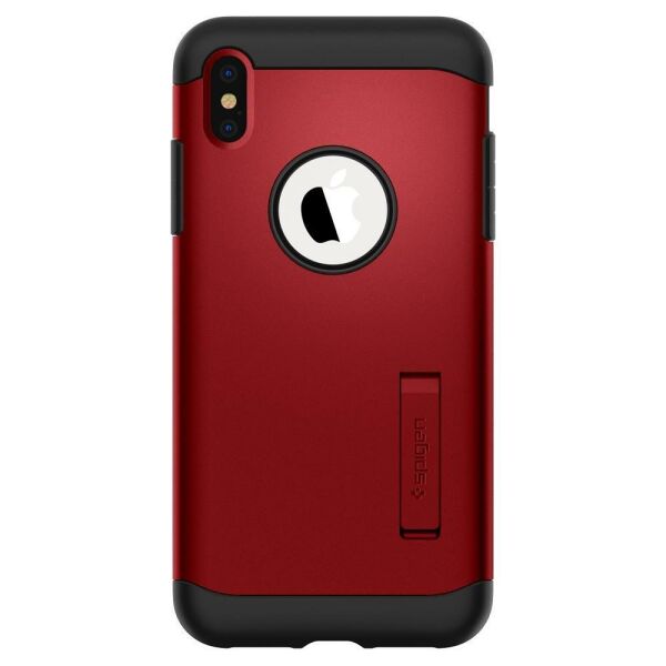 Spigen iPhone XS Max ile Uyumlu Kılıf Slim Armor Merlot Red