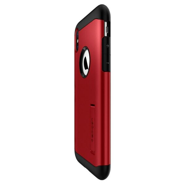 Spigen iPhone XS Max ile Uyumlu Kılıf Slim Armor Merlot Red