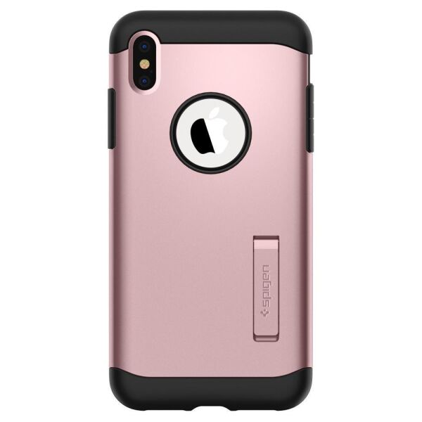 Spigen iPhone XS Max ile Uyumlu Kılıf Slim Armor Rose Gold