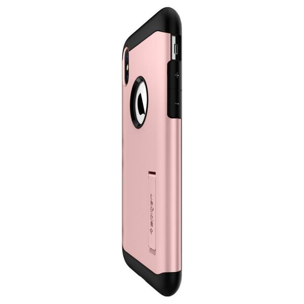 Spigen iPhone XS Max ile Uyumlu Kılıf Slim Armor Rose Gold