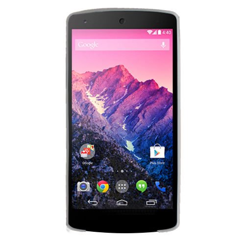 Nexus 5 D821 ile Uyumlu Ultra Slim Kılıf 0,3 mm Beyaz