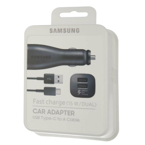 Hızlı Araç Çift USB Type-C Araç Şarj Aleti - EP-LN920CBEGWW
