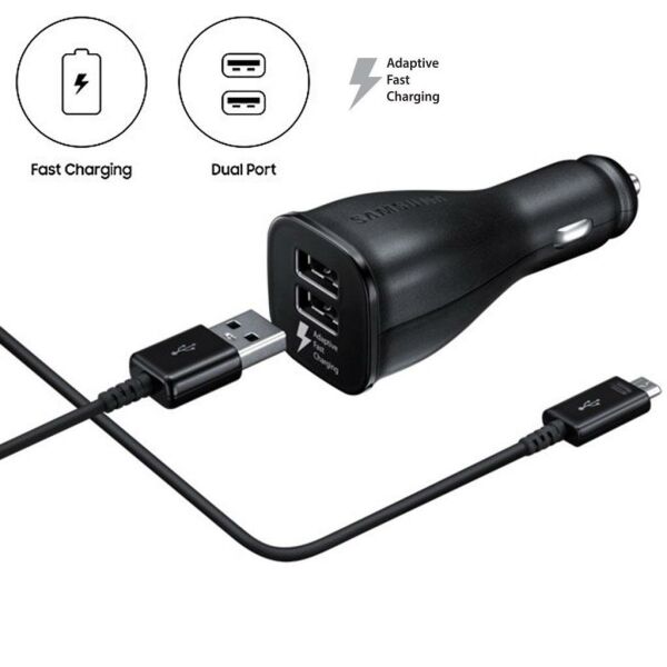 Hızlı Araç Çift USB Type-C Araç Şarj Aleti - EP-LN920CBEGWW