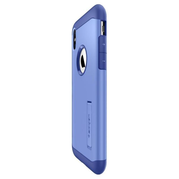 Spigen iPhone XS Max ile Uyumlu Kılıf Slim Armor Violet