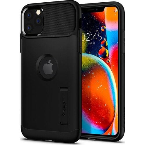 Spigen iPhone 11 Pro Max ile Uyumlu Kılıf Slim Armor Black
