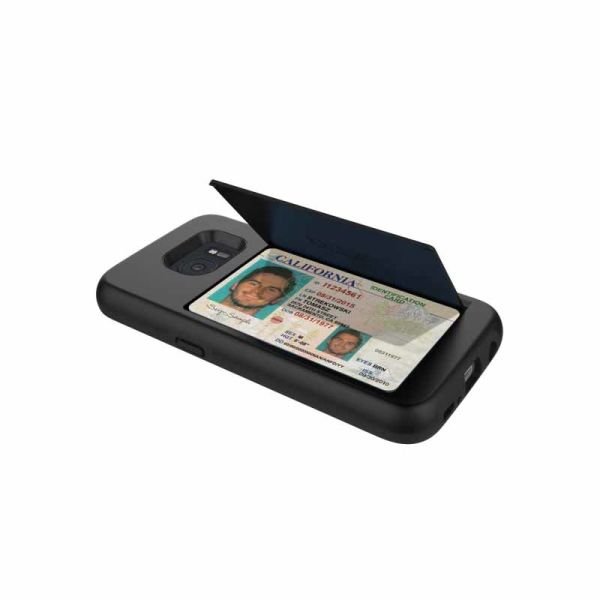 Incıpıo Galaxy S7 ile Uyumlu Kartlık Sert Kılıf Siyah