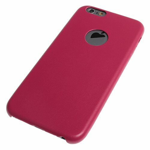 iPhone 6S/6 ile Uyumlu Kılıf Leather Fit Serisi Yumuşak Dokulu Vişne Çürüğü