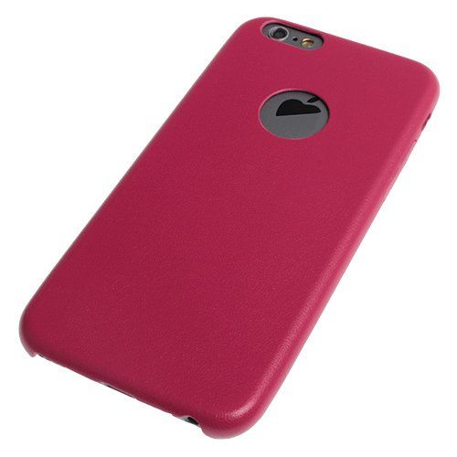 iPhone 6S/6 ile Uyumlu Kılıf Leather Fit Serisi Yumuşak Dokulu Vişne Çürüğü