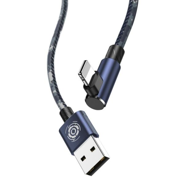 Baseus Camouflage İphone Oyun-Data ve Şarj Kablosu 1.5A 2M Mavi