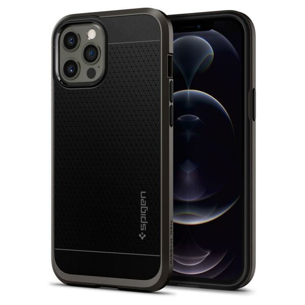 Spigen iPhone 12 Pro Max ile Uyumlu Kılıf Neo Hybrid Gunmetal