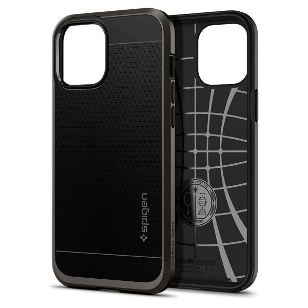 Spigen iPhone 12 Pro Max ile Uyumlu Kılıf Neo Hybrid Gunmetal
