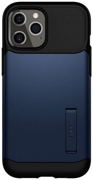 Spigen iPhone 12 Pro Max ile Uyumlu Kılıf Slim Armor Navy Blue