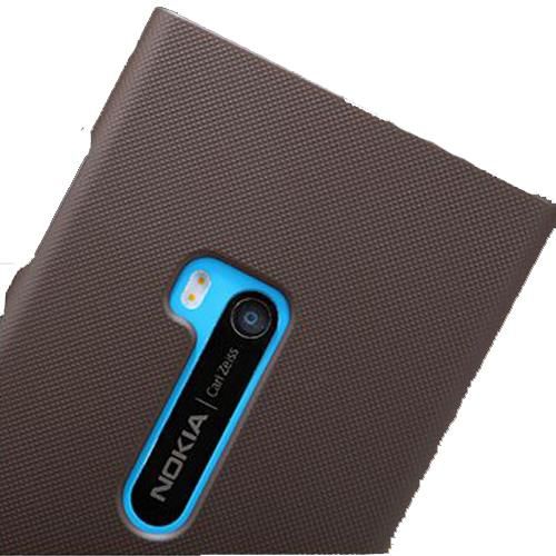 Nillkin Lumia 920 ile Uyumlu Sert Kauçuk Kılıf Kahverengi