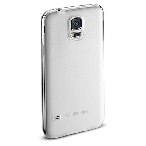 Cellular Line Galaxy S5 ile Uyumlu Fine Parlak Silikon Kılıf Şeffaf