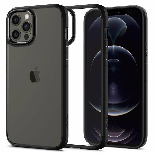Spigen iPhone 12 Pro Max ile Uyumlu Kılıf Ultra Hybrid Matte Black