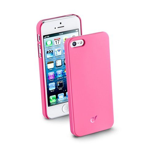 Cellular Line iPhone SE/5S/5 ile Uyumlu Fit Sert Kılıf PembeFITCIPHONE5P (Out)