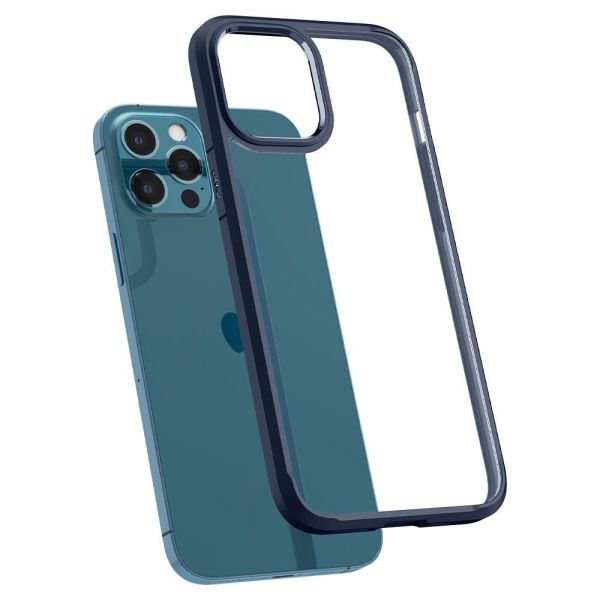 Spigen iPhone 12 Pro Max ile Uyumlu Kılıf Ultra Hybrid Navy Blue