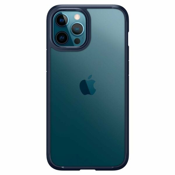 Spigen iPhone 12 Pro Max ile Uyumlu Kılıf Ultra Hybrid Navy Blue