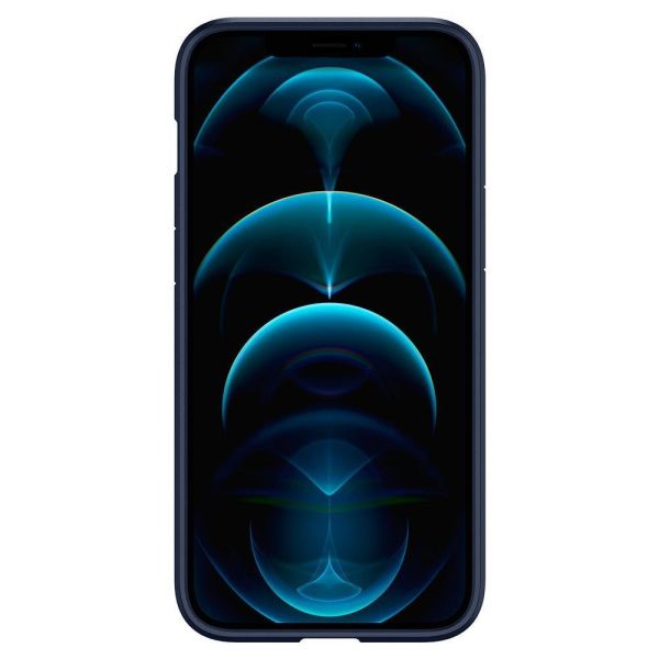 Spigen iPhone 12 Pro Max ile Uyumlu Kılıf Ultra Hybrid Navy Blue