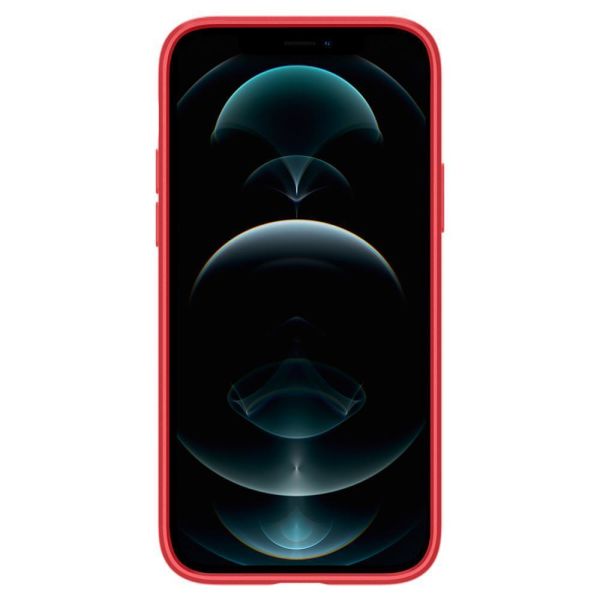 Spigen iPhone 12 / iPhone 12 Pro ile Uyumlu Kılıf Thin Fit Pro Red