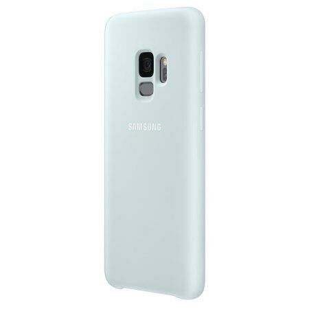 Galaxy S9 ile Uyumlu Kılıf Silicone Cover Mavi EF-PG960TLEGWW