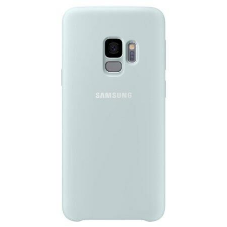 Galaxy S9 ile Uyumlu Kılıf Silicone Cover Mavi EF-PG960TLEGWW