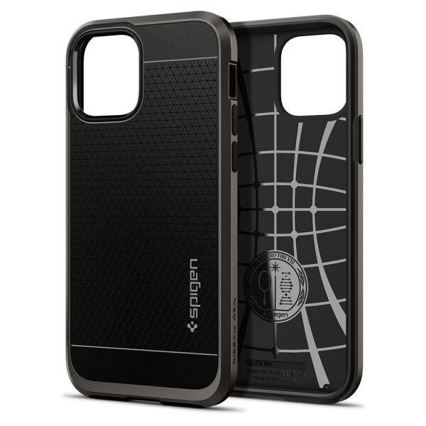 Spigen iPhone 12 Pro / iPhone 12 ile Uyumlu Kılıf Neo Hybrid Gunmetal