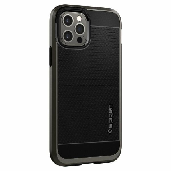 Spigen iPhone 12 Pro / iPhone 12 ile Uyumlu Kılıf Neo Hybrid Gunmetal